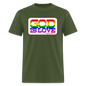 GOD is Love - military green