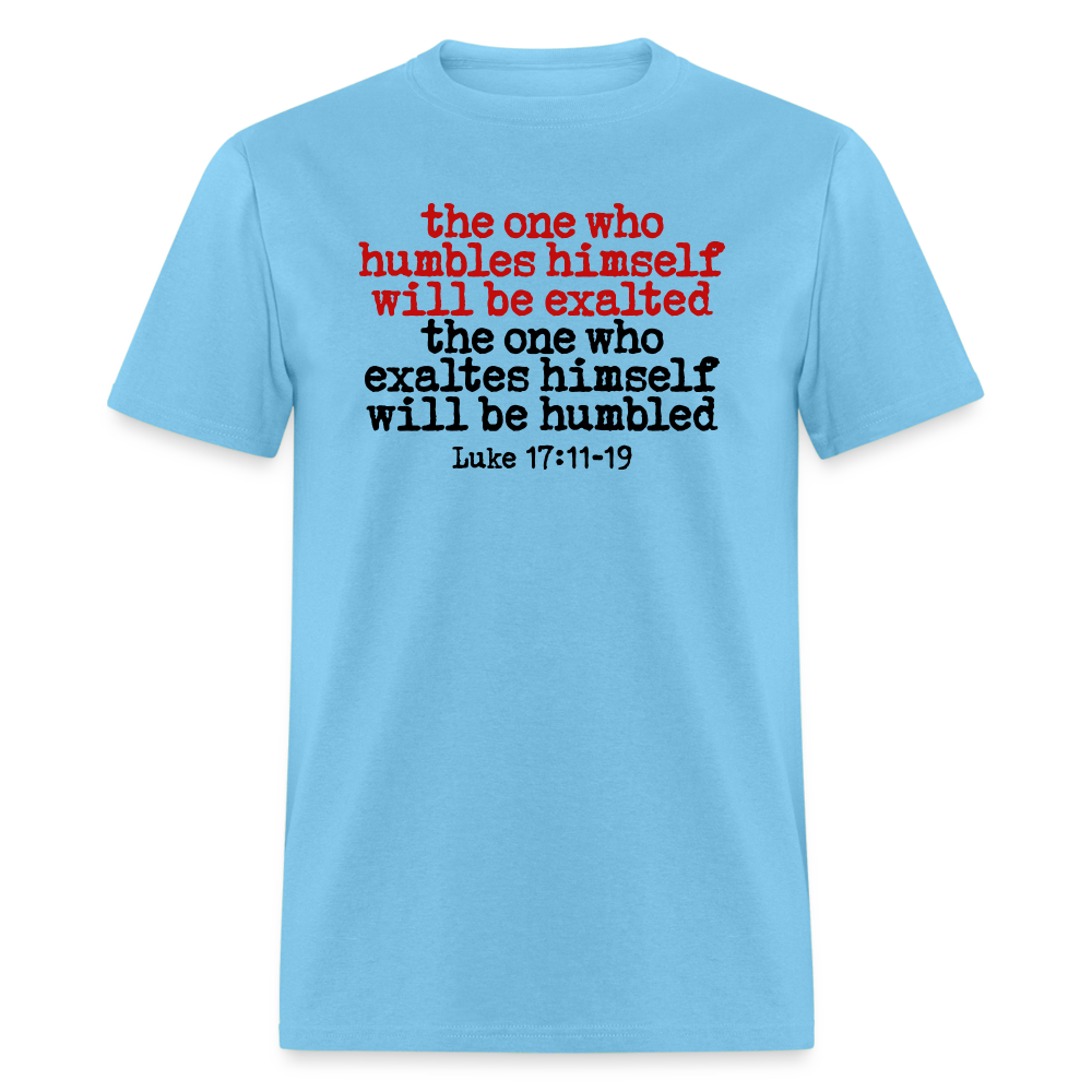 One Who Humbles Himself - aquatic blue