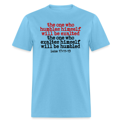 One Who Humbles Himself - aquatic blue