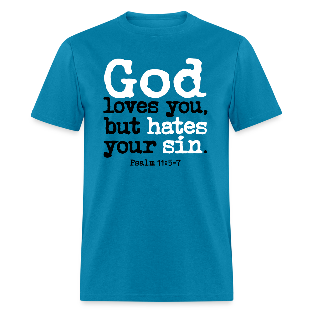 God Hates Sin - turquoise