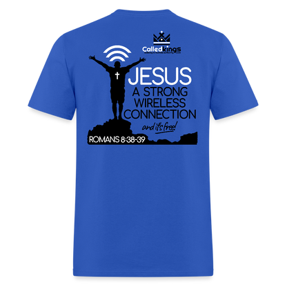 Jesus Strong Wireless Connection - royal blue