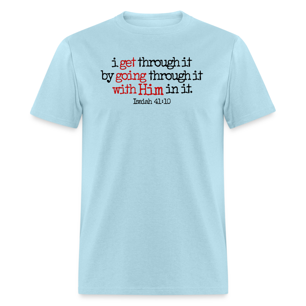 Get Going With Him - powder blue