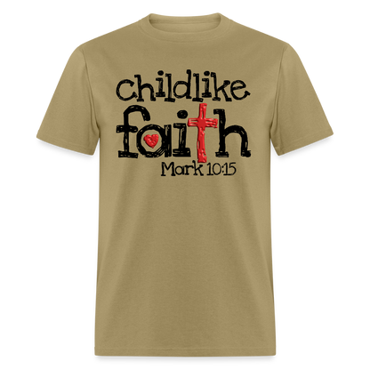 Childlike Faith - khaki