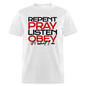 Repent Pray Listen Obey - light heather gray