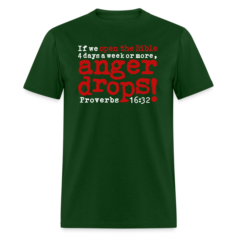Open Bible Anger Drops - forest green