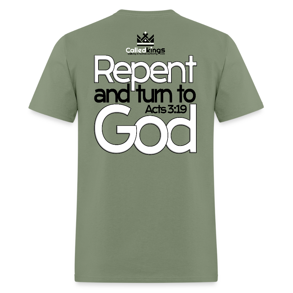 WTBSF? Repent and Turn to God - military green