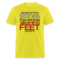 Throwing Stones or Washing Feet - yellow