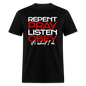 Repent Pray Listen Obey - black