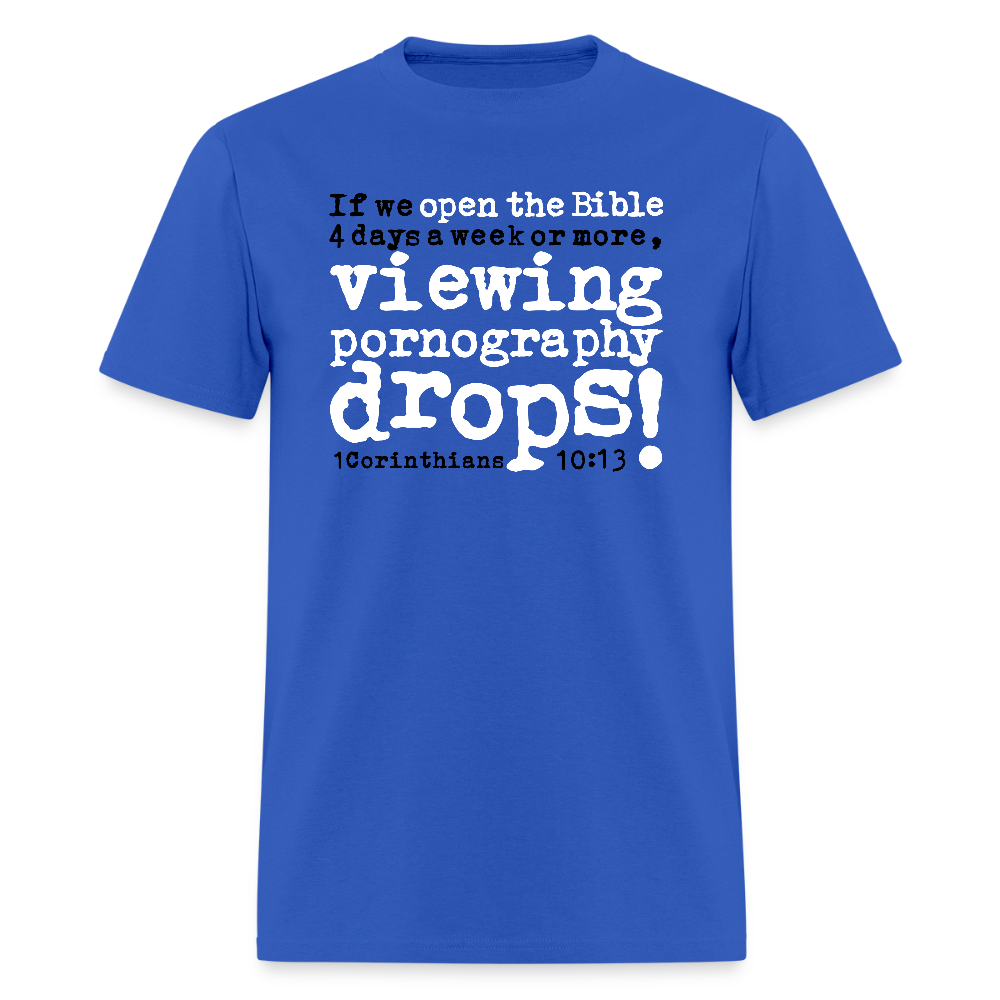 Open Bible Viewing Porn Drops - royal blue