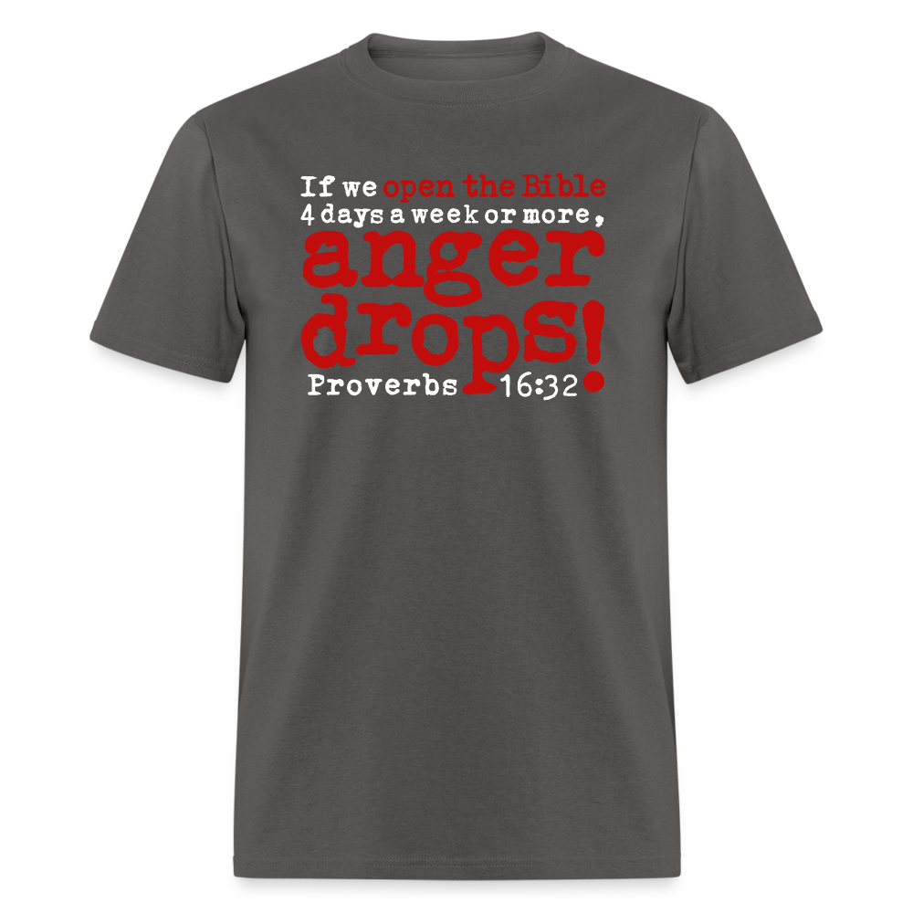 Open Bible Anger Drops - charcoal