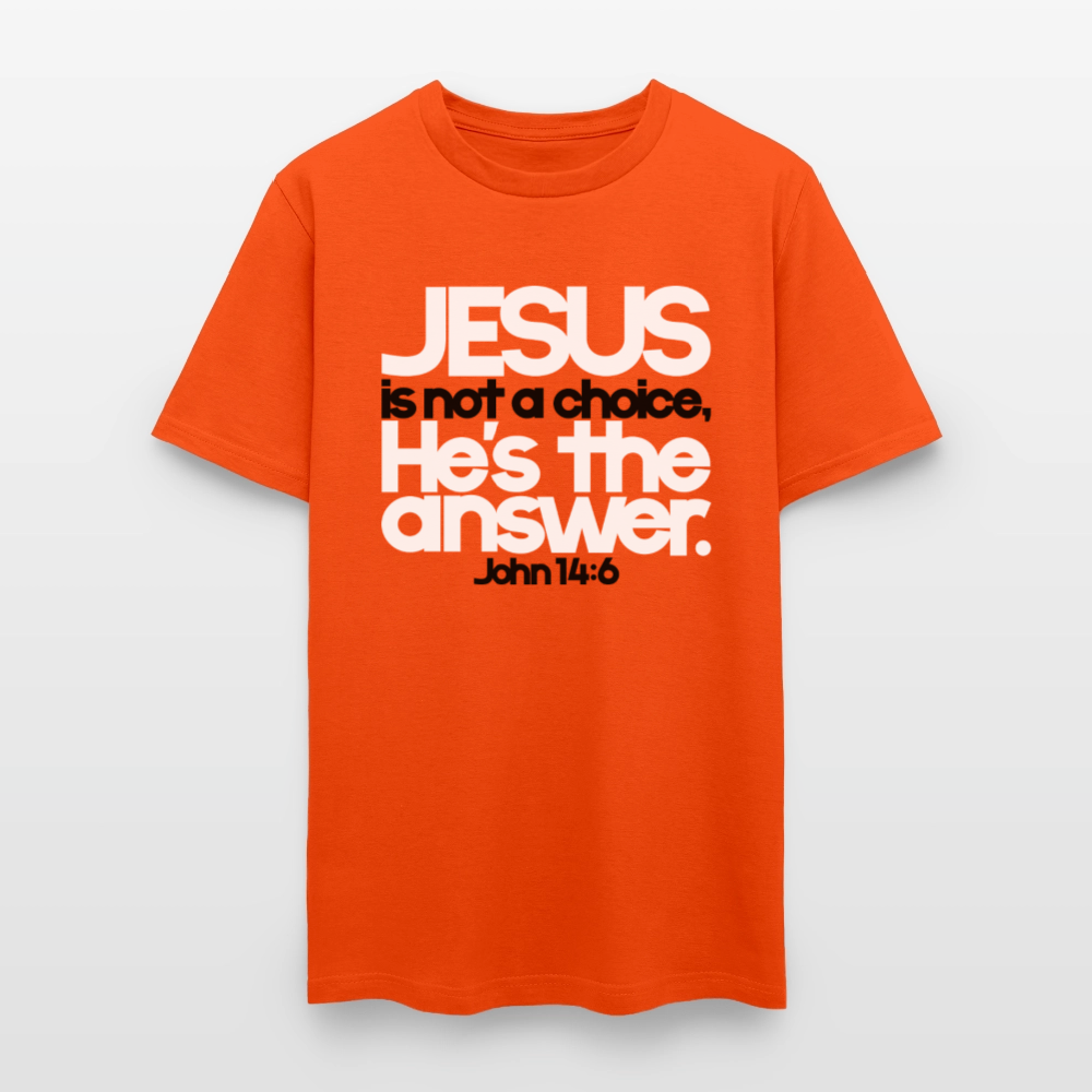 Jesus Is the Answer - orange
