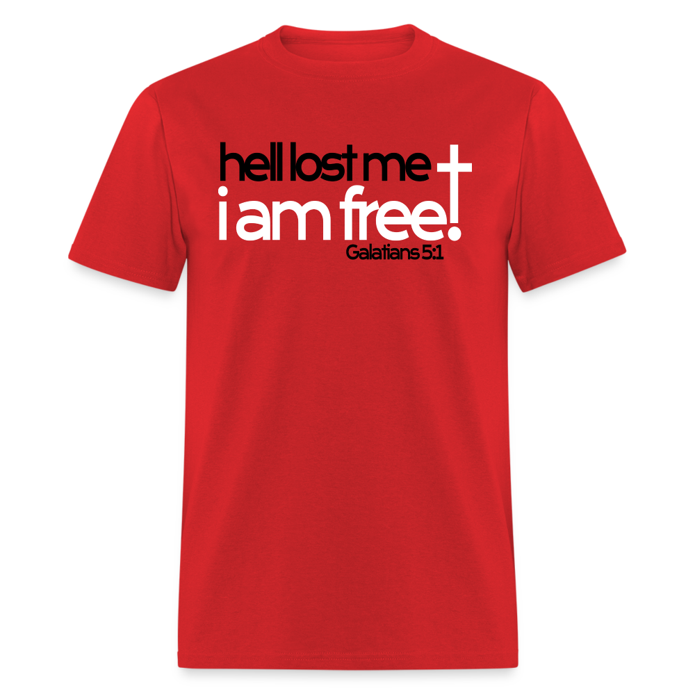 Hell Lost Me I Am Free - red