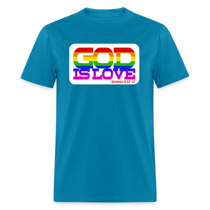 GOD is Love - turquoise