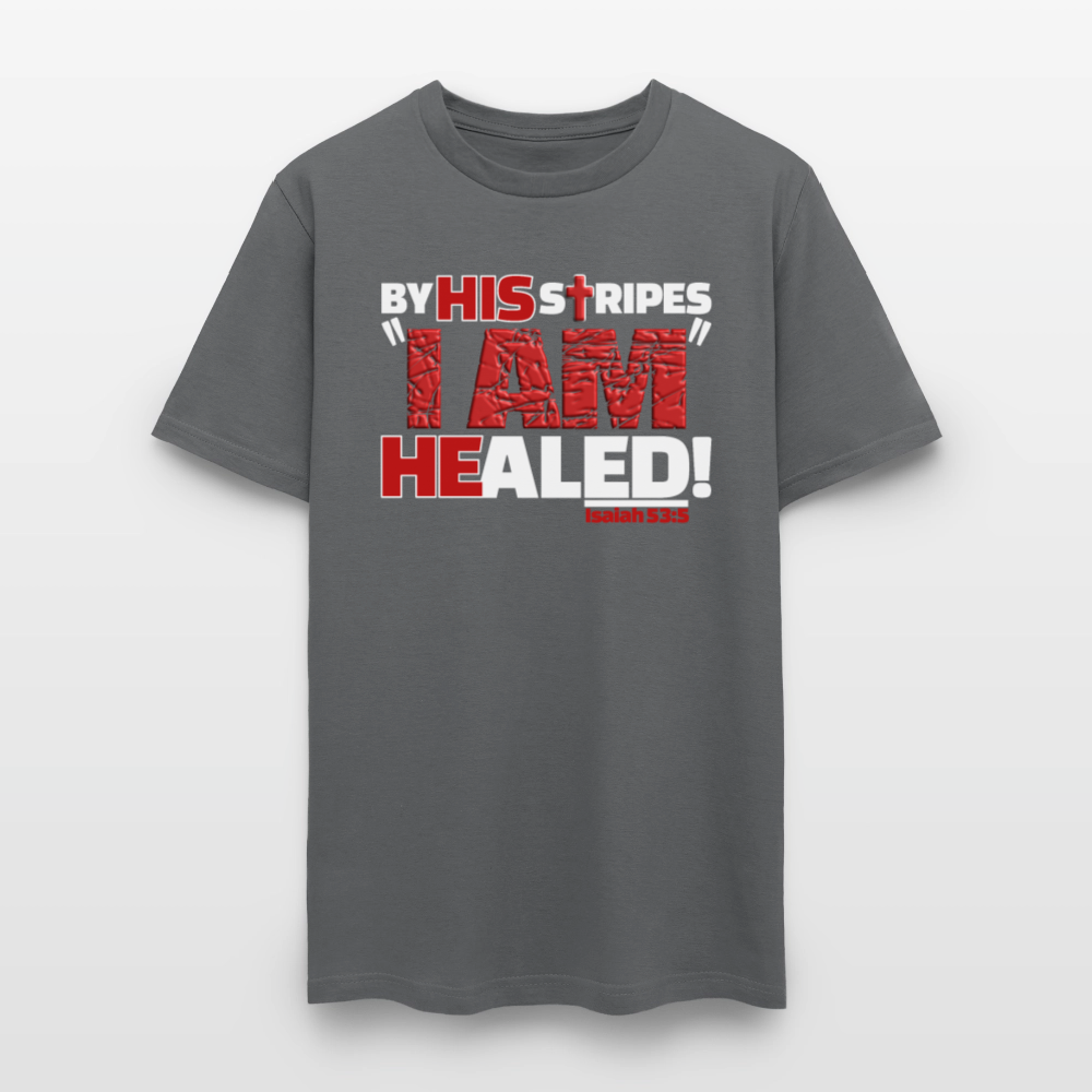By His Stripes I Am Healed - charcoal