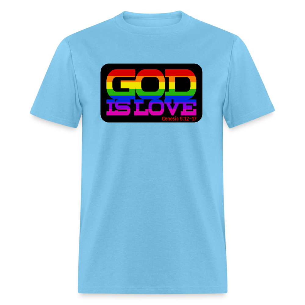 GOD is Love - aquatic blue
