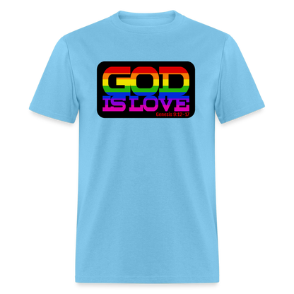 GOD is Love - aquatic blue