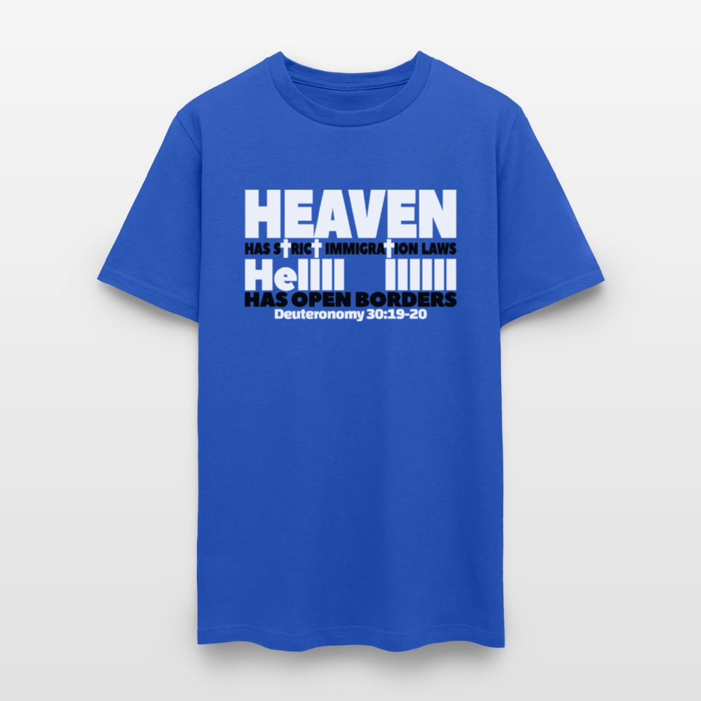 Heaven Has Strict Immigration Laws - royal blue