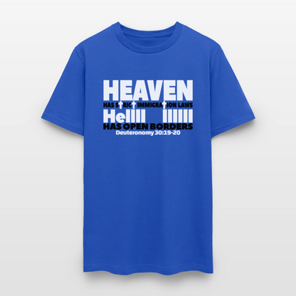 Heaven Has Strict Immigration Laws - royal blue