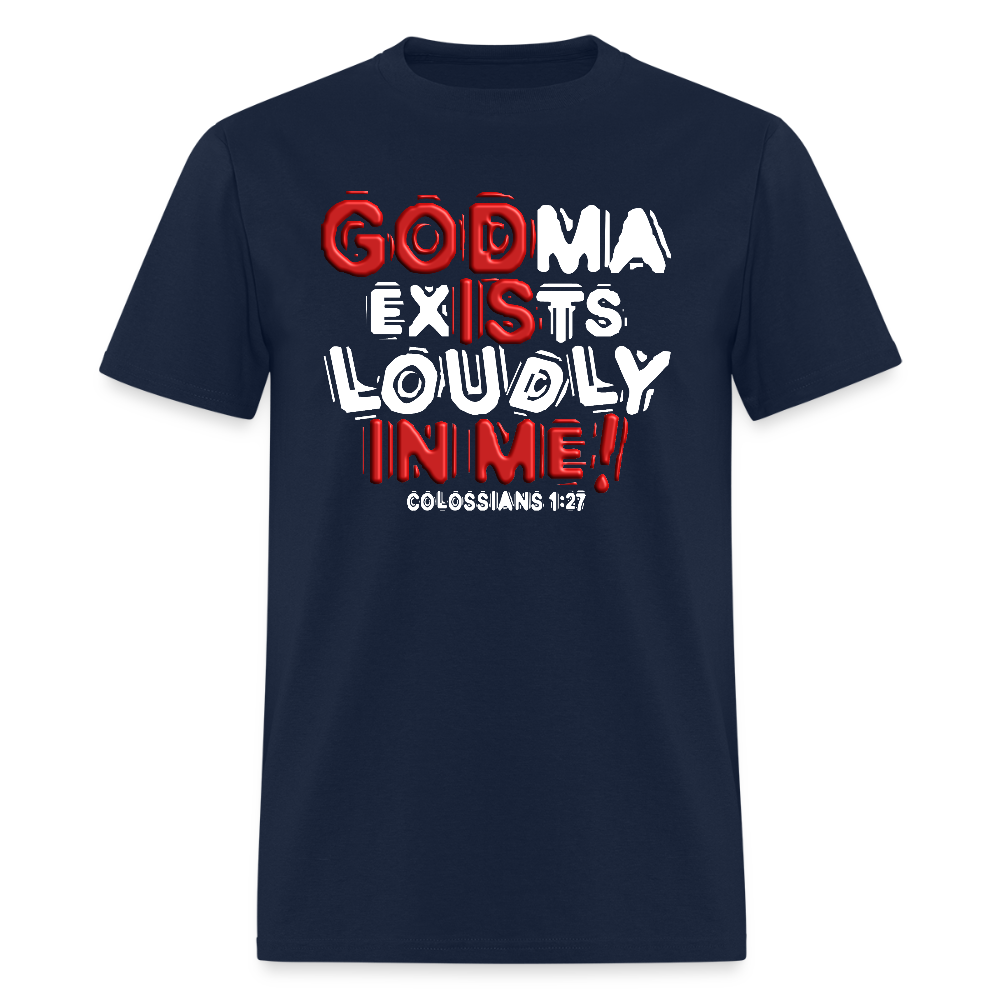 Godma Exists Loudly In Me - navy