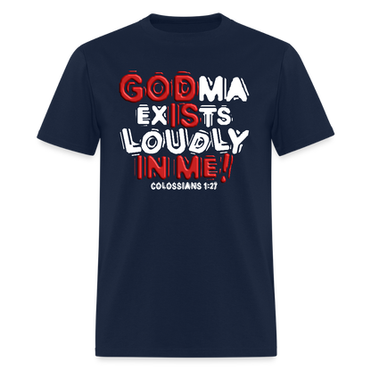 Godma Exists Loudly In Me - navy