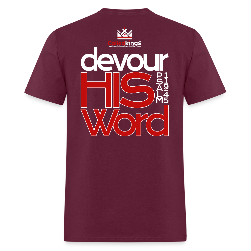 WTBSF? Devour His Word - burgundy