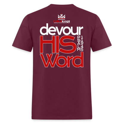 WTBSF? Devour His Word - burgundy