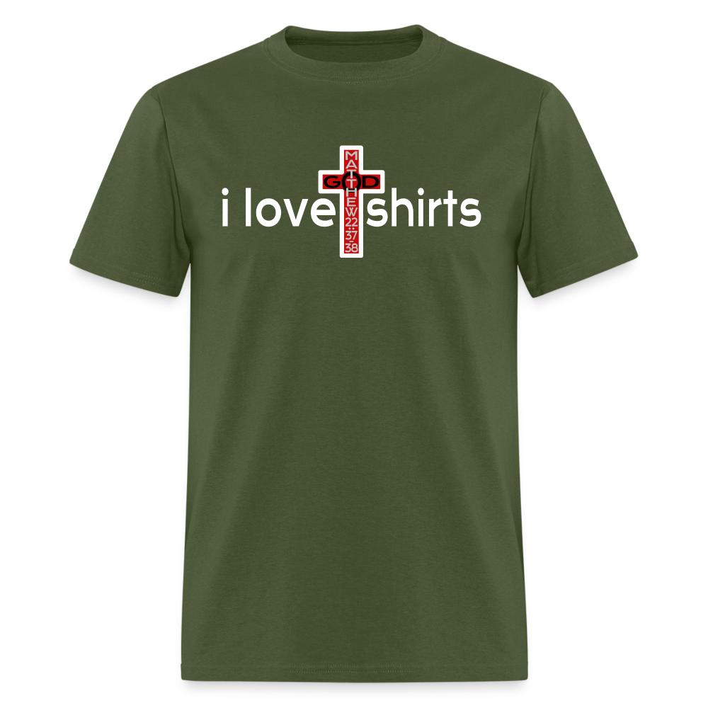 I Love T Shirts - military green