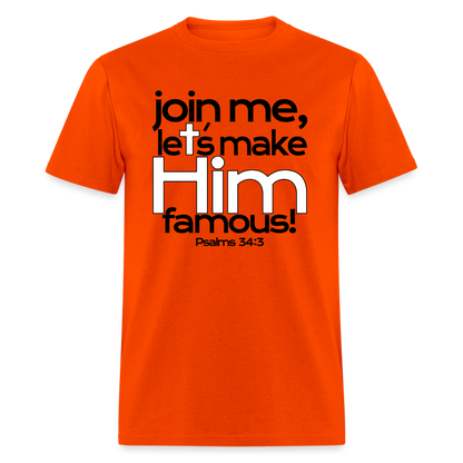 Let's Make Him Famous - orange
