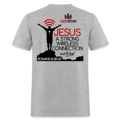 Jesus Strong Wireless Connection - heather gray