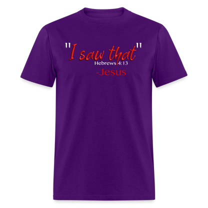 I Saw That - purple