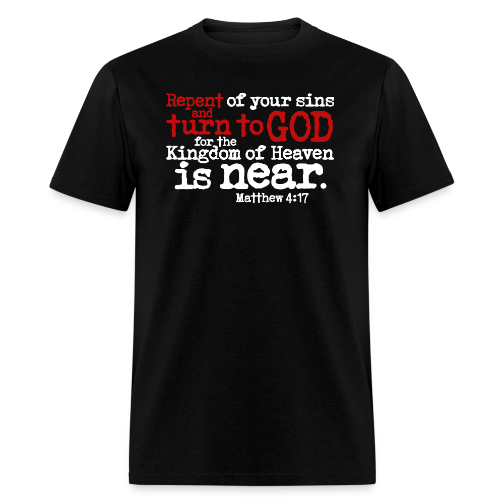 Repent and Turn to God - black