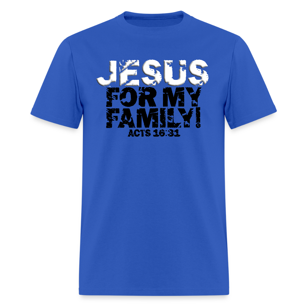 Jesus for My Family - royal blue