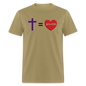 Cross = Love - khaki