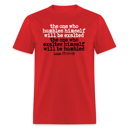 One Who Humbles Himself - red