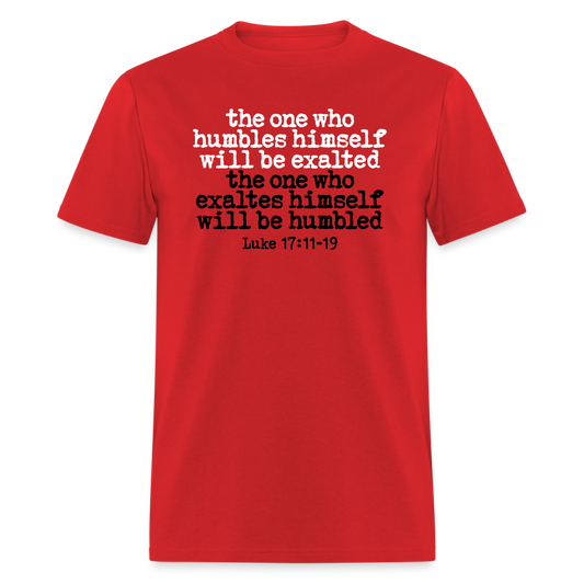 One Who Humbles Himself - red