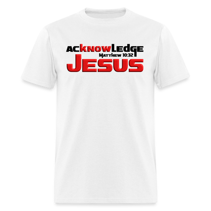 Acknowledge Jesus - white