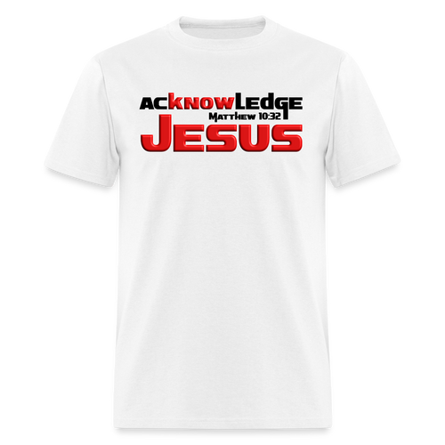 Acknowledge Jesus - white
