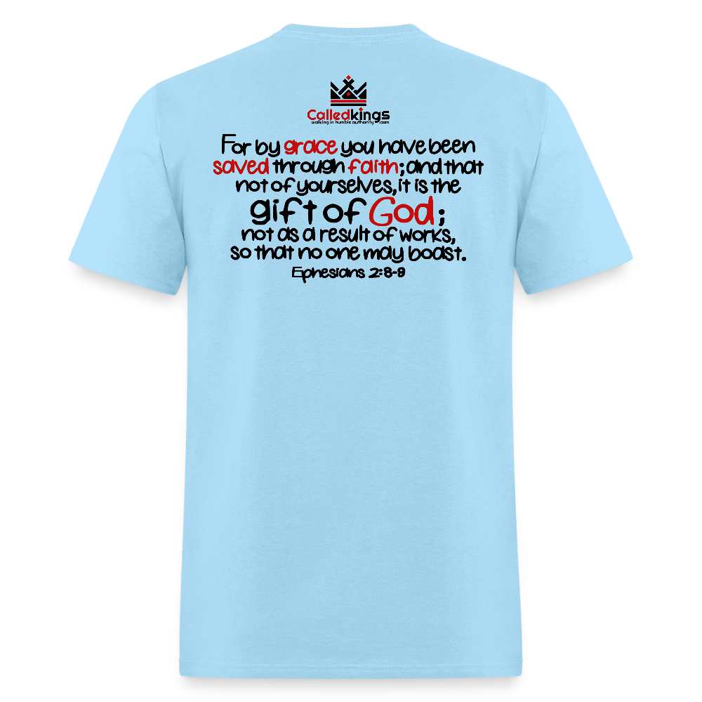 Only Thing We Contribute To Our Salvation - powder blue