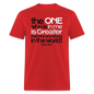 One In Me Is Greater - red