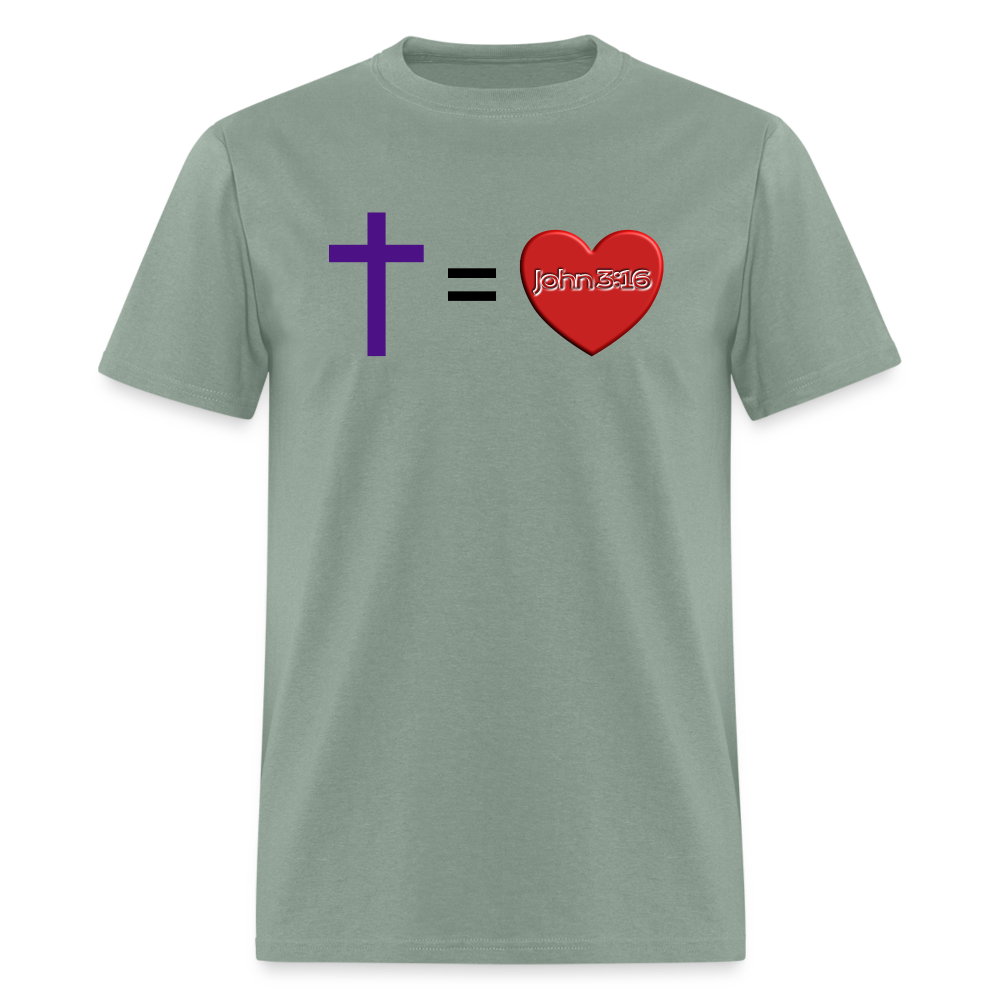 Cross = Love - sage