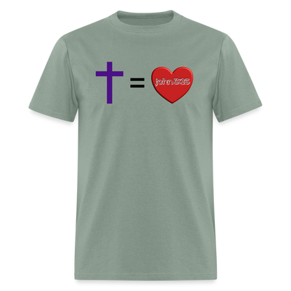 Cross = Love - sage