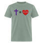 Cross = Love - sage