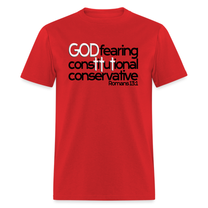 God Fearing Constitutional Conservative - red