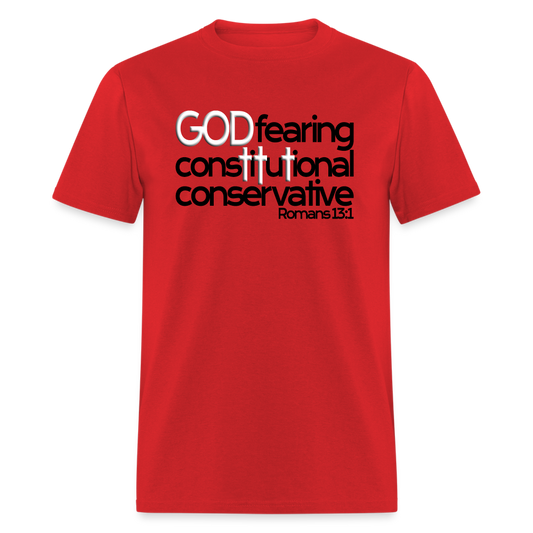 God Fearing Constitutional Conservative - red