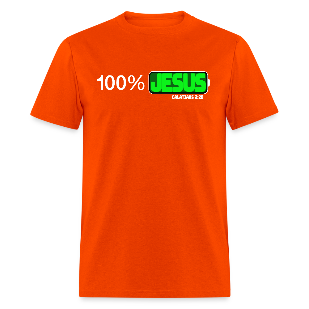 100% Jesus - orange