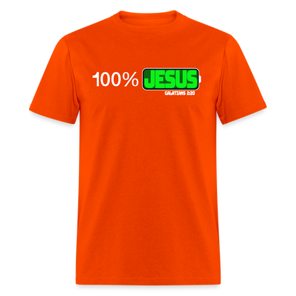 100% Jesus - orange
