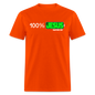 100% Jesus - orange