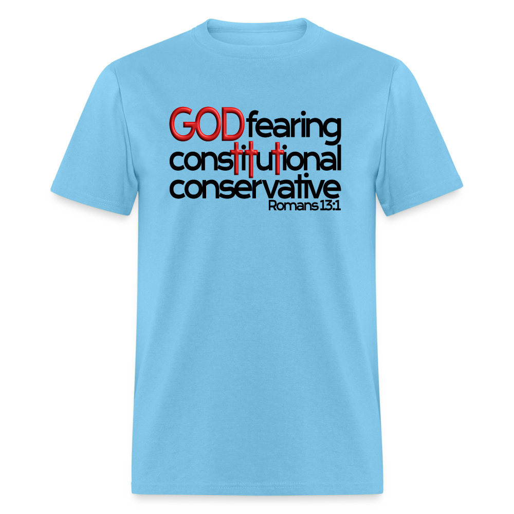 God Fearing Constitutional Conservative - aquatic blue