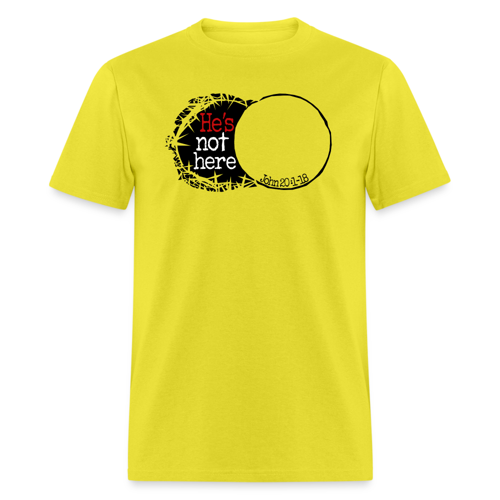 He's Not Here - yellow