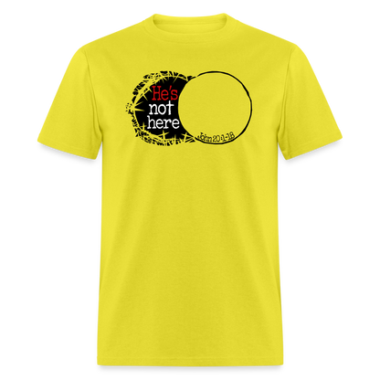 He's Not Here - yellow